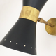 Paire appliques italiennes diabolo noir