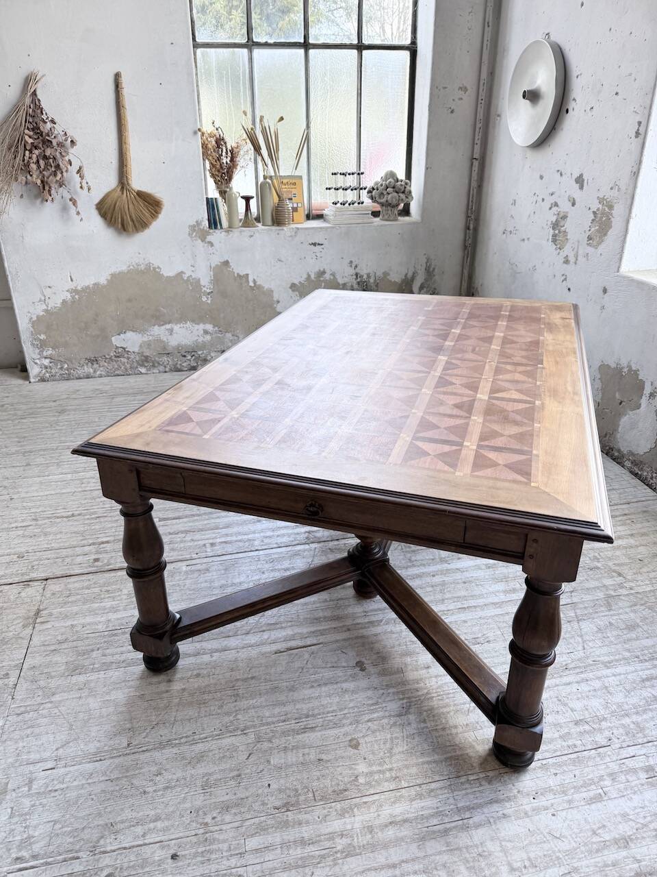 Oak table in Louis XIV style 1900