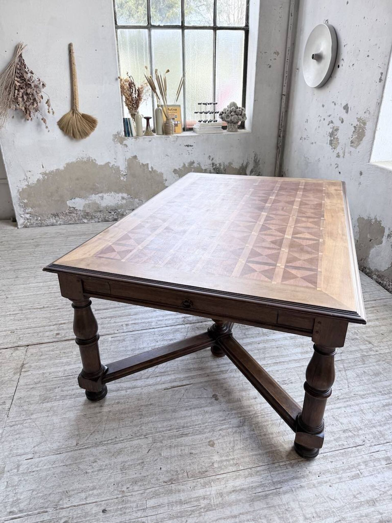 Table chêne style Louis XIV 1900