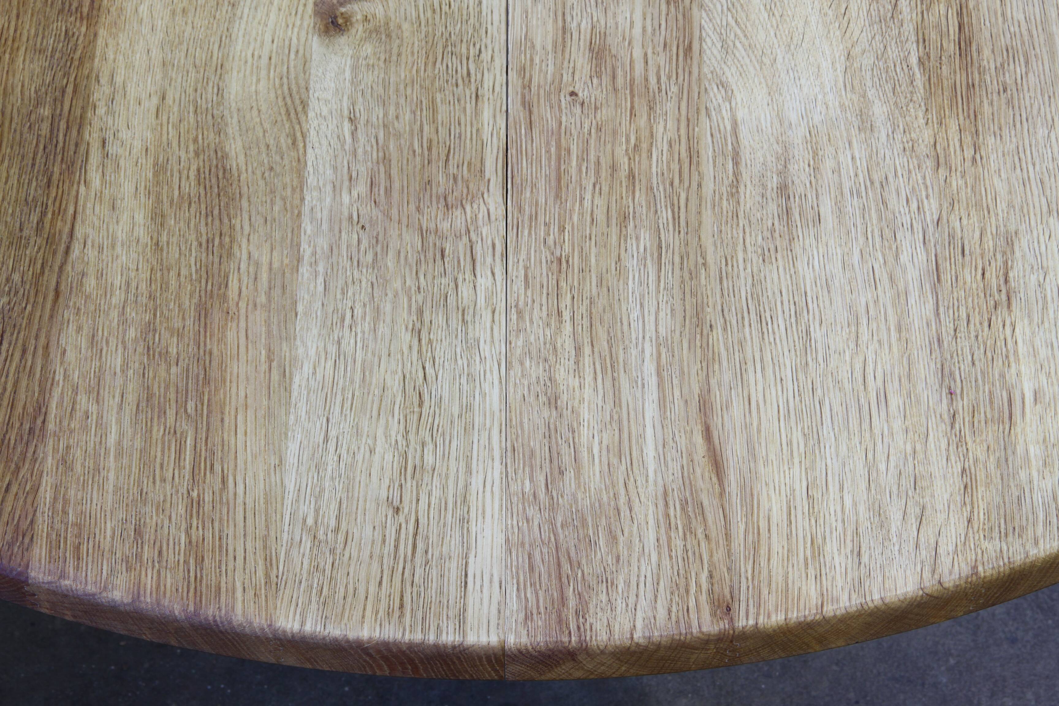 1960s vintage brutalist Danish extending oak dining table style Henning Kjærnulf