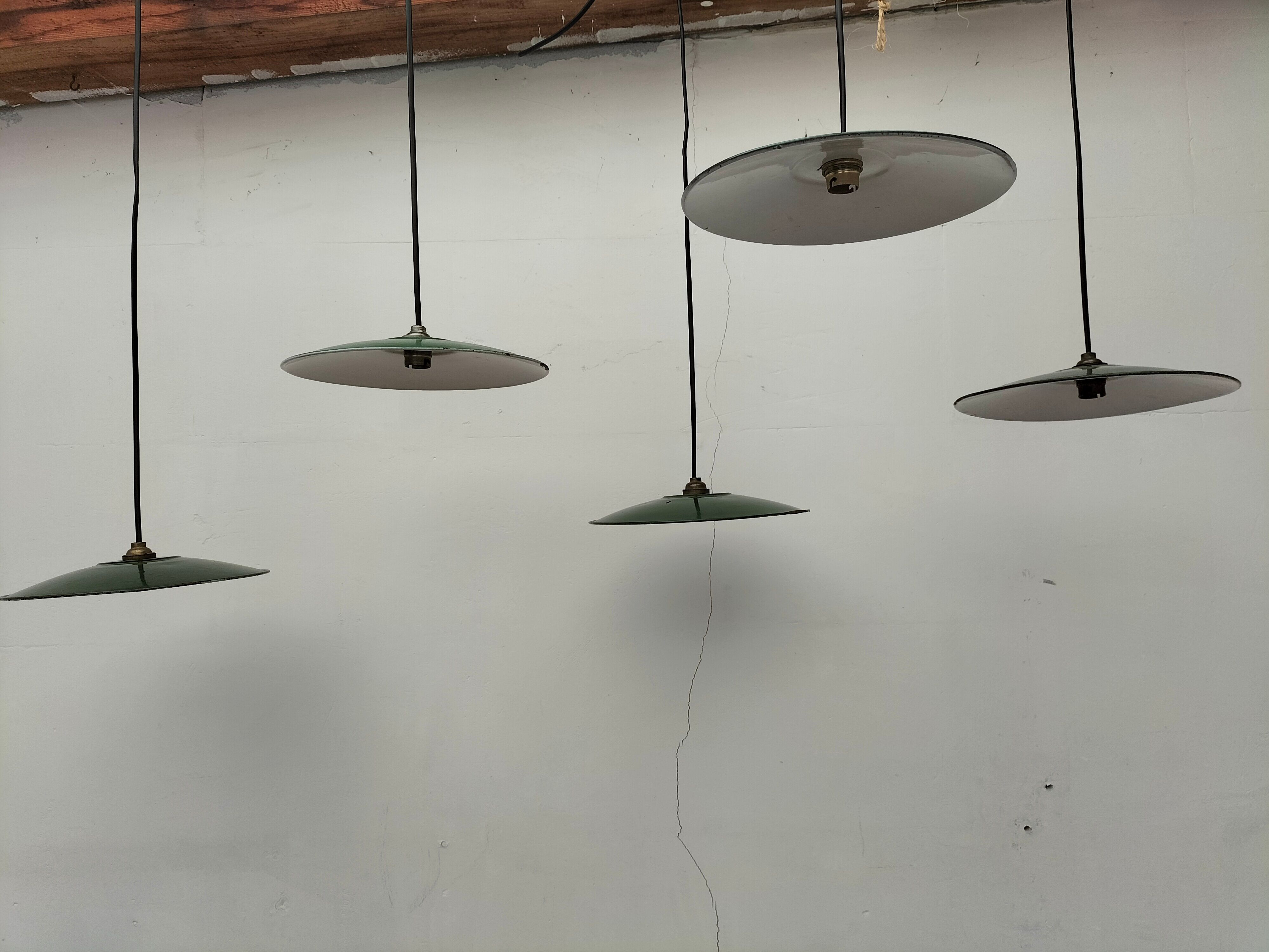 Set of antique lamps