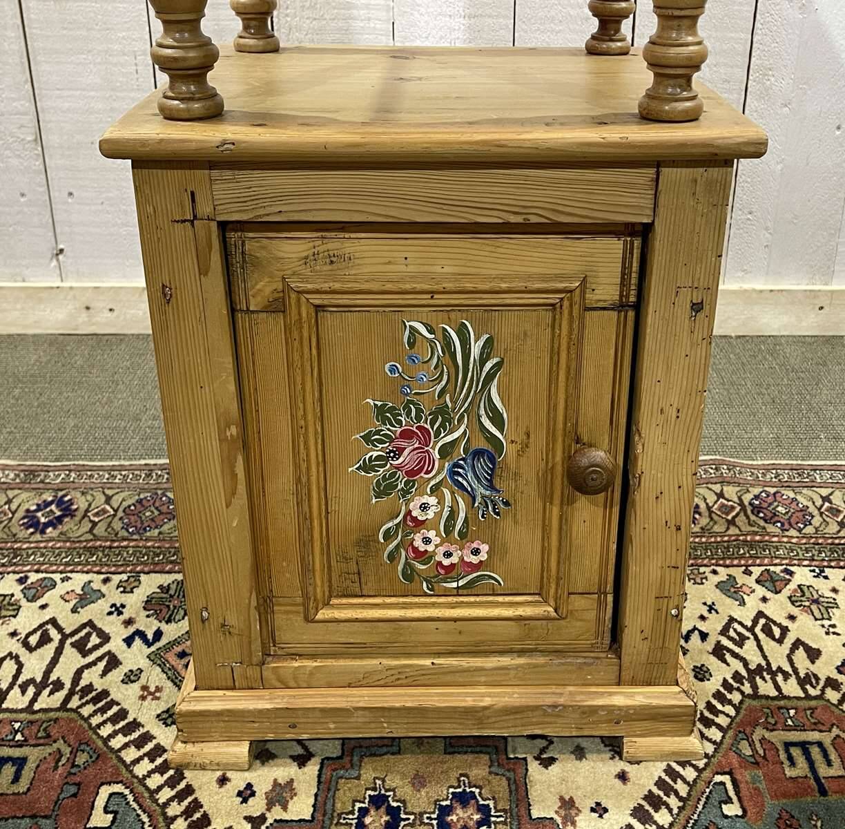 Early 20th century fir bedside table