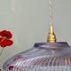 Vintage purple glass pendant light - tableware collection -