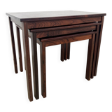 Nest of tables in rosewood, Denmark, 1960s.