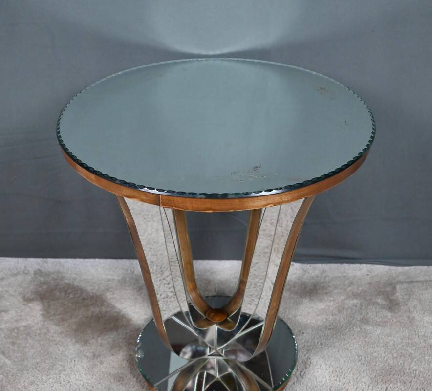Walnut mirror coffee table – 1940