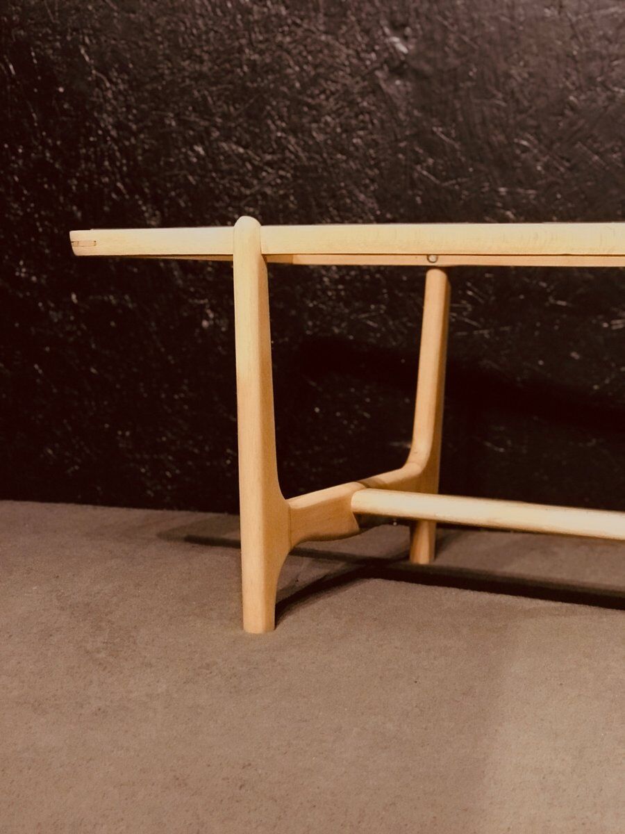 Mid-century beech coffee table