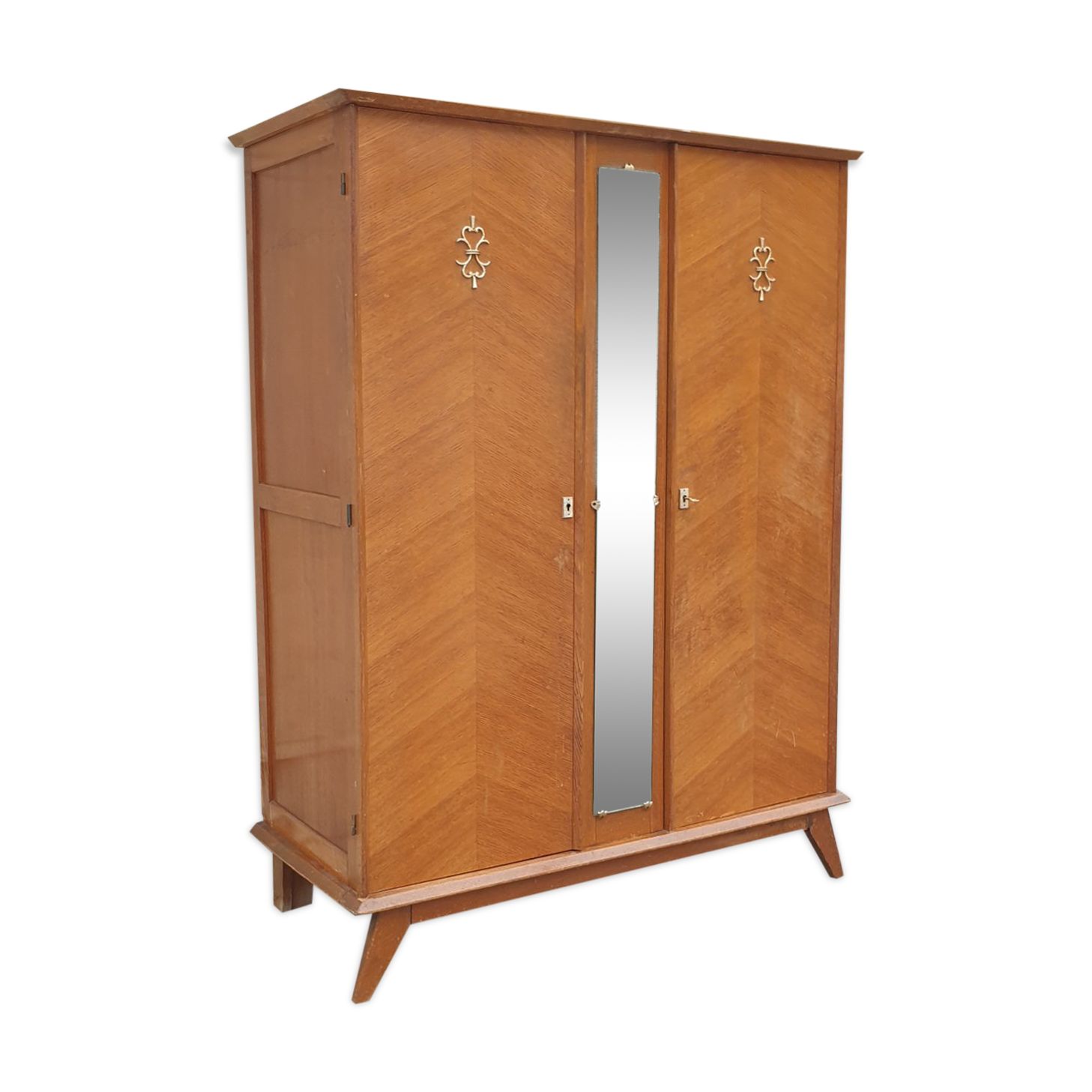 Wardrobe, vintage, equerre feet, 50s - 60s