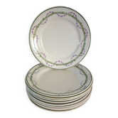 10 dessert plates Longwy model Loridan circa 1900