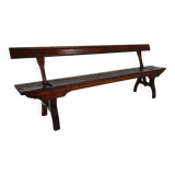Victorian pitch pine railway bench – Halstead’s Makers, Todmorden