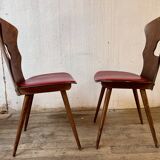 Set of 4 Gentiane bistro chairs by Baumann