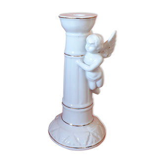 White and golden angel chandelier