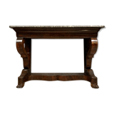 Console with crosses empire era mahogany around 1810-1820