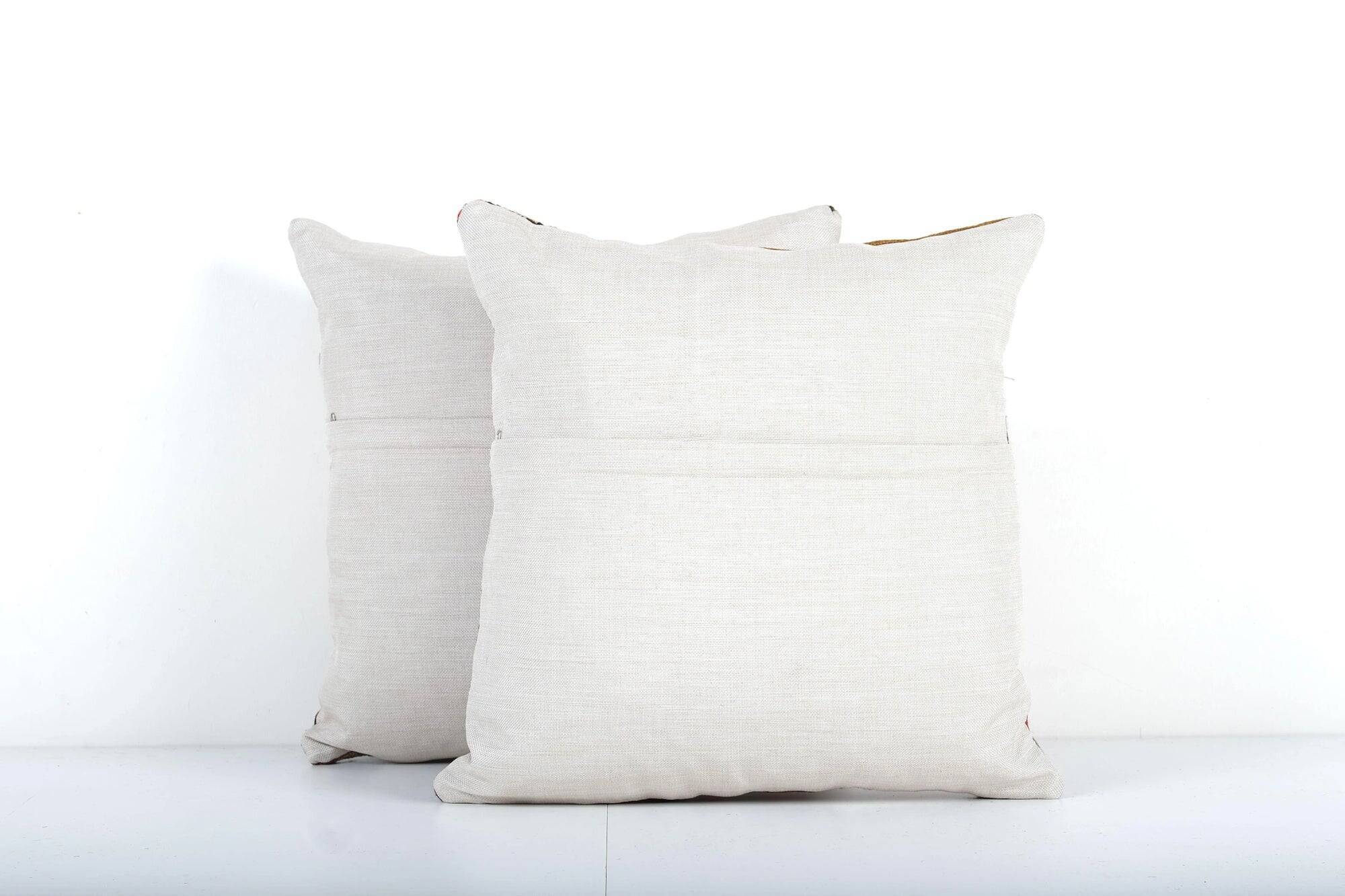 Set of 2 vintage kilim cushion covers 48x48 cm