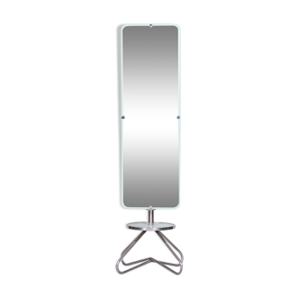 Restored Bauhaus Dressing Mirror, Vichr a spol, Chrome, Steel, Czechia, 1930s