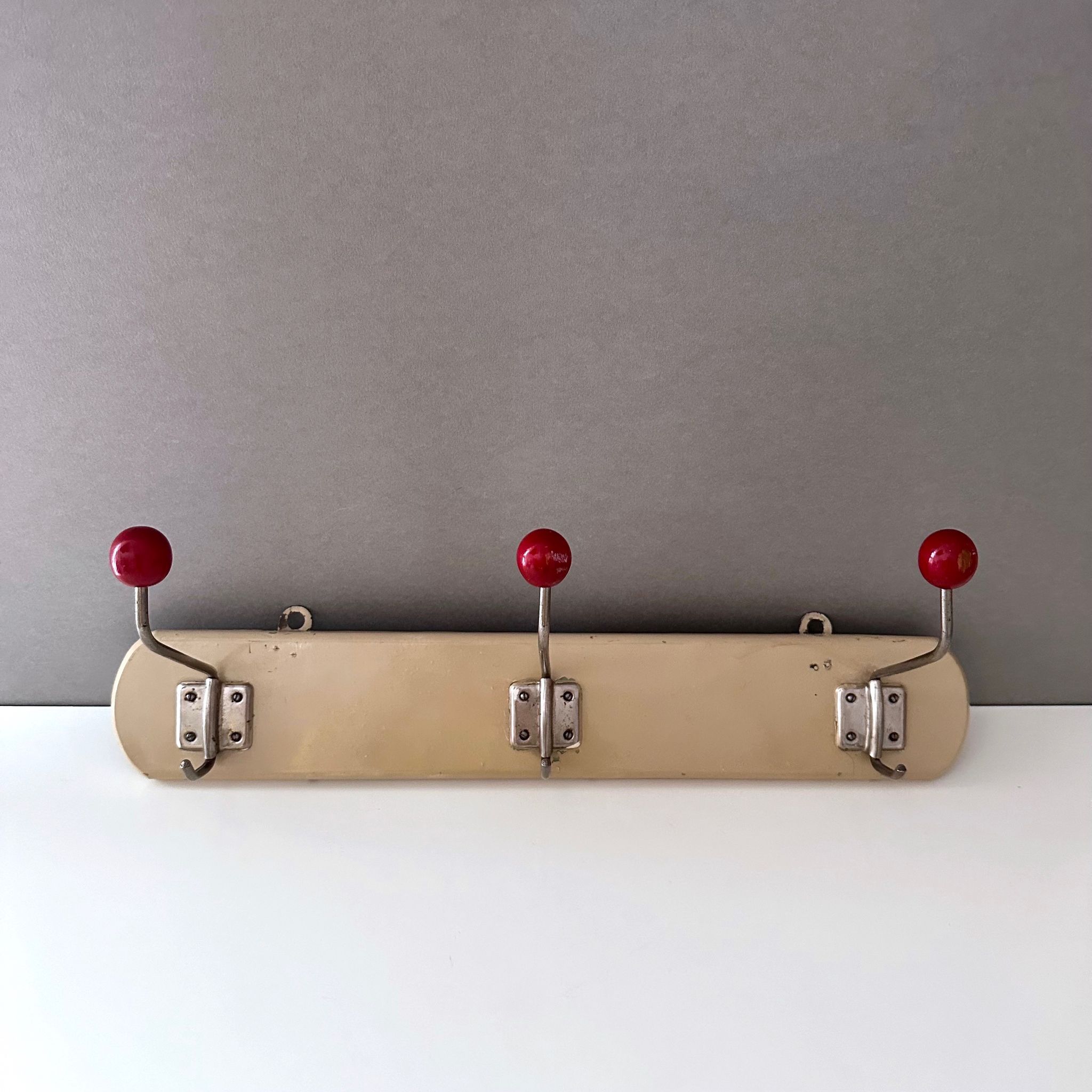Vintage coat rack, coat hooks, wardrobe, 60's interior