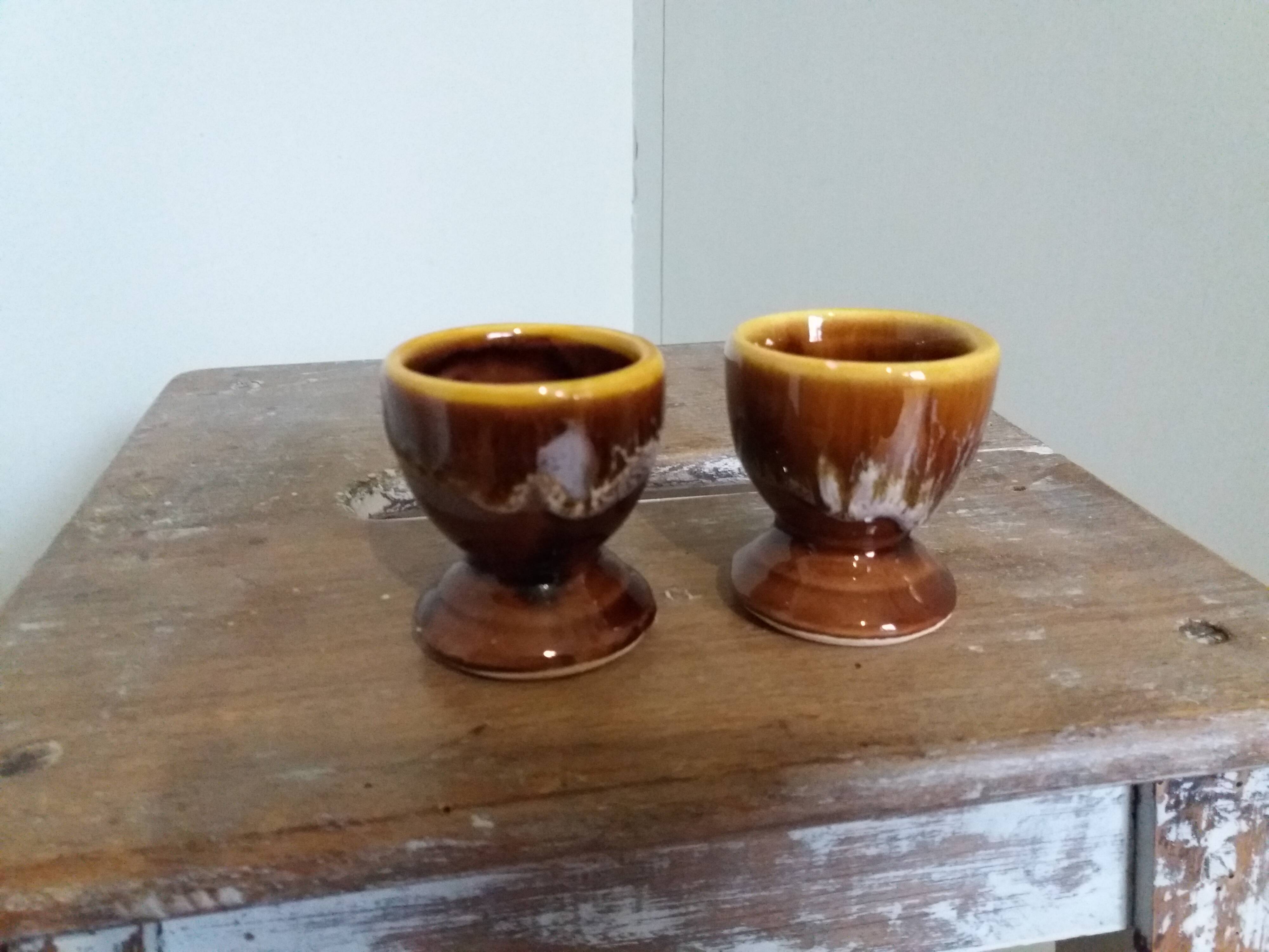 Coquetiers céramique flammée