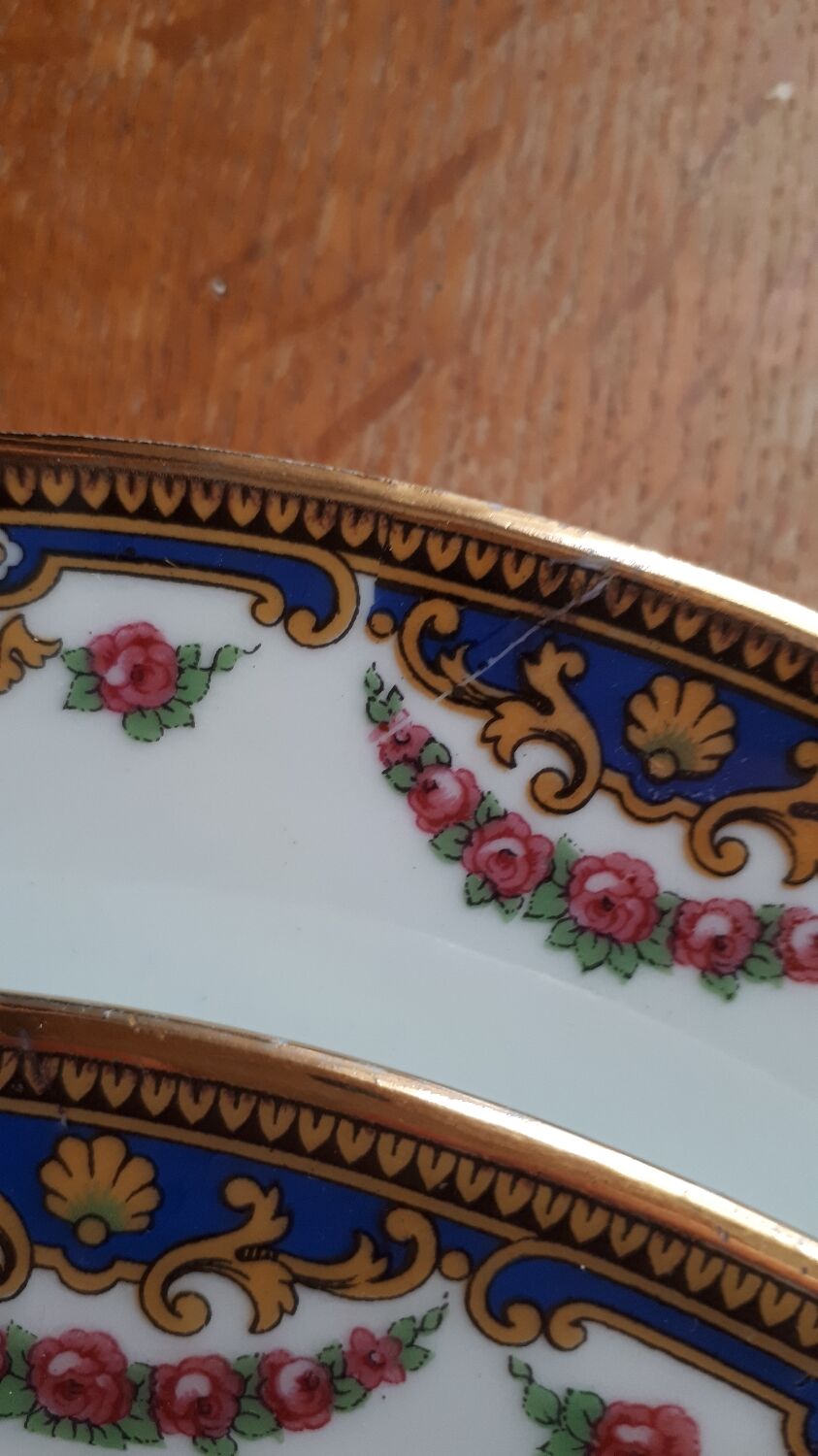 Pair of porcelain plates