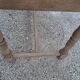 Solid oak farmhouse table fully sandblasted.