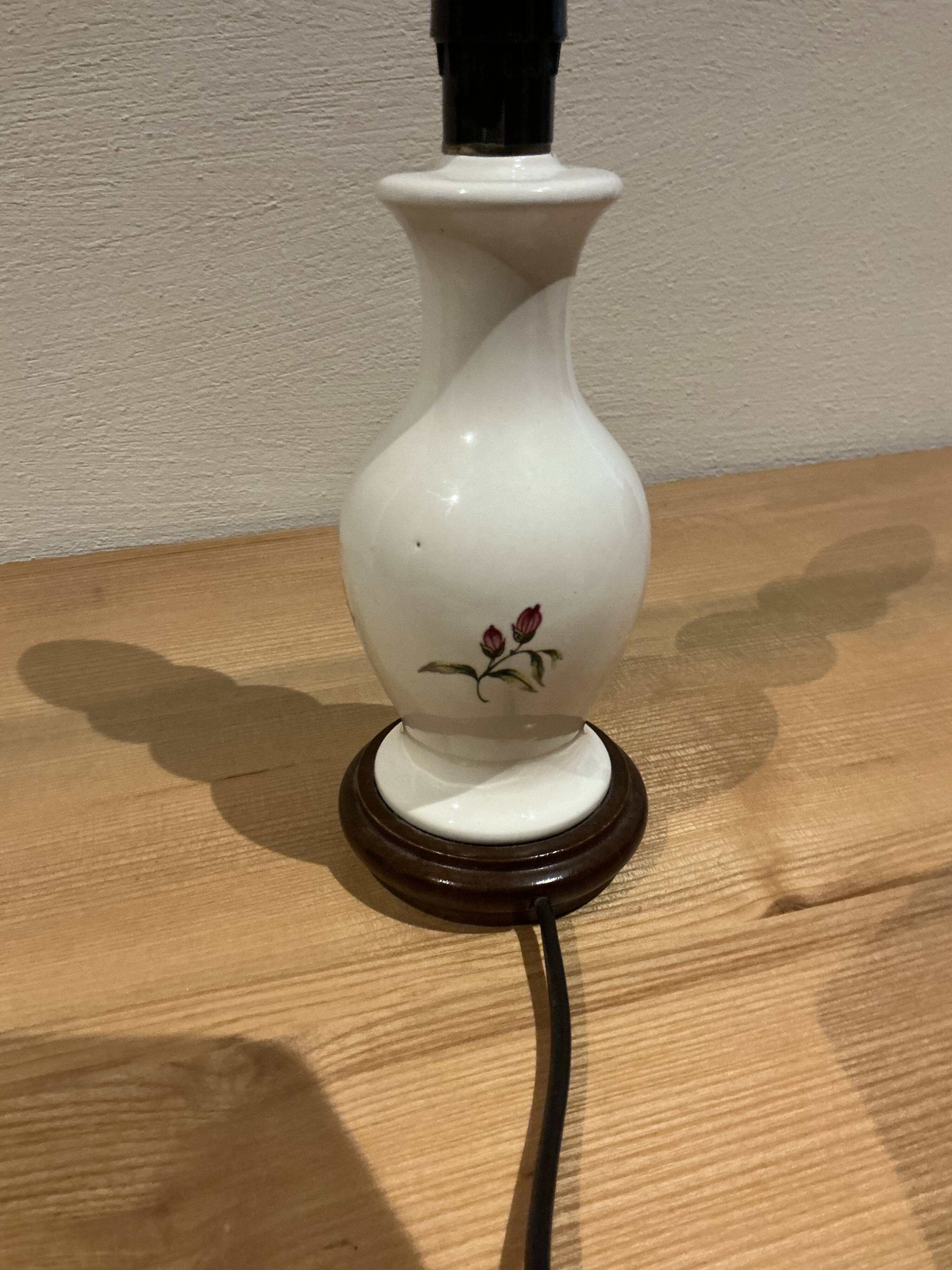 Pied de lampe balustre en ceramique