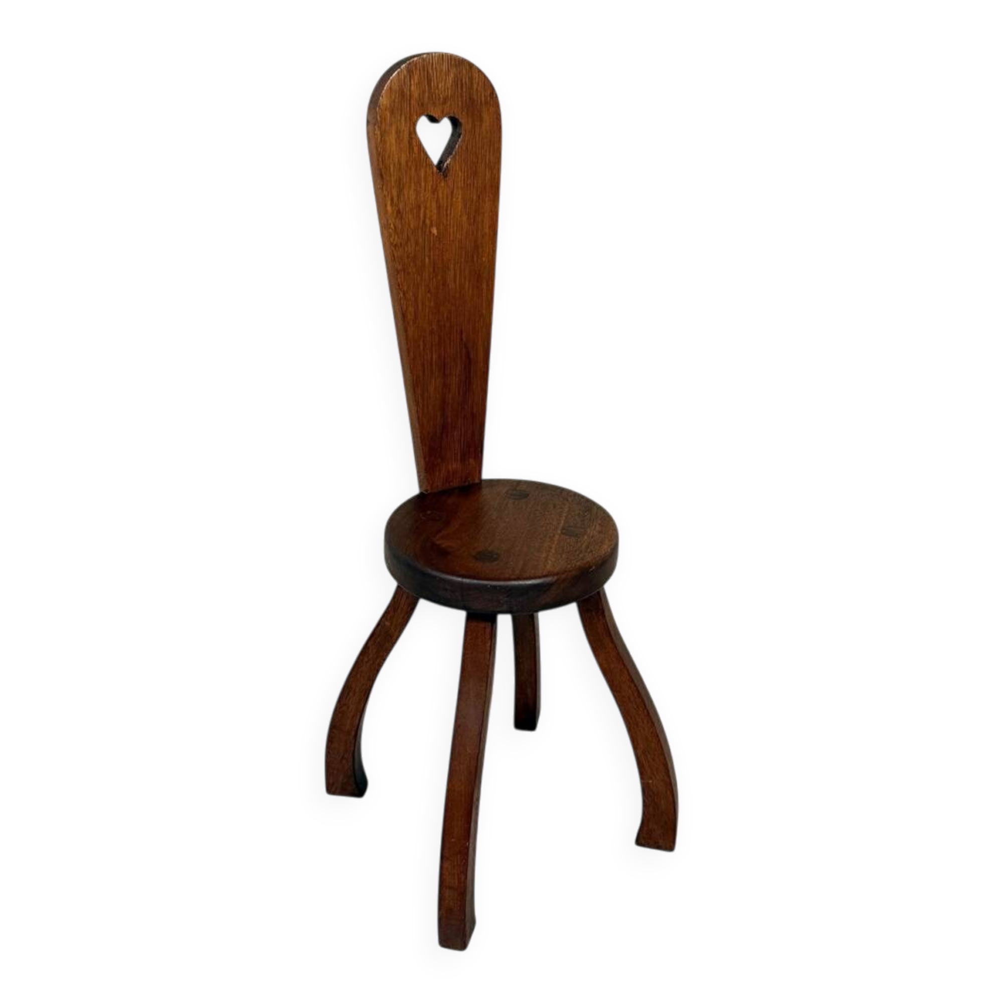 Brutalist rustic small chair stool side table plant table 1960’s