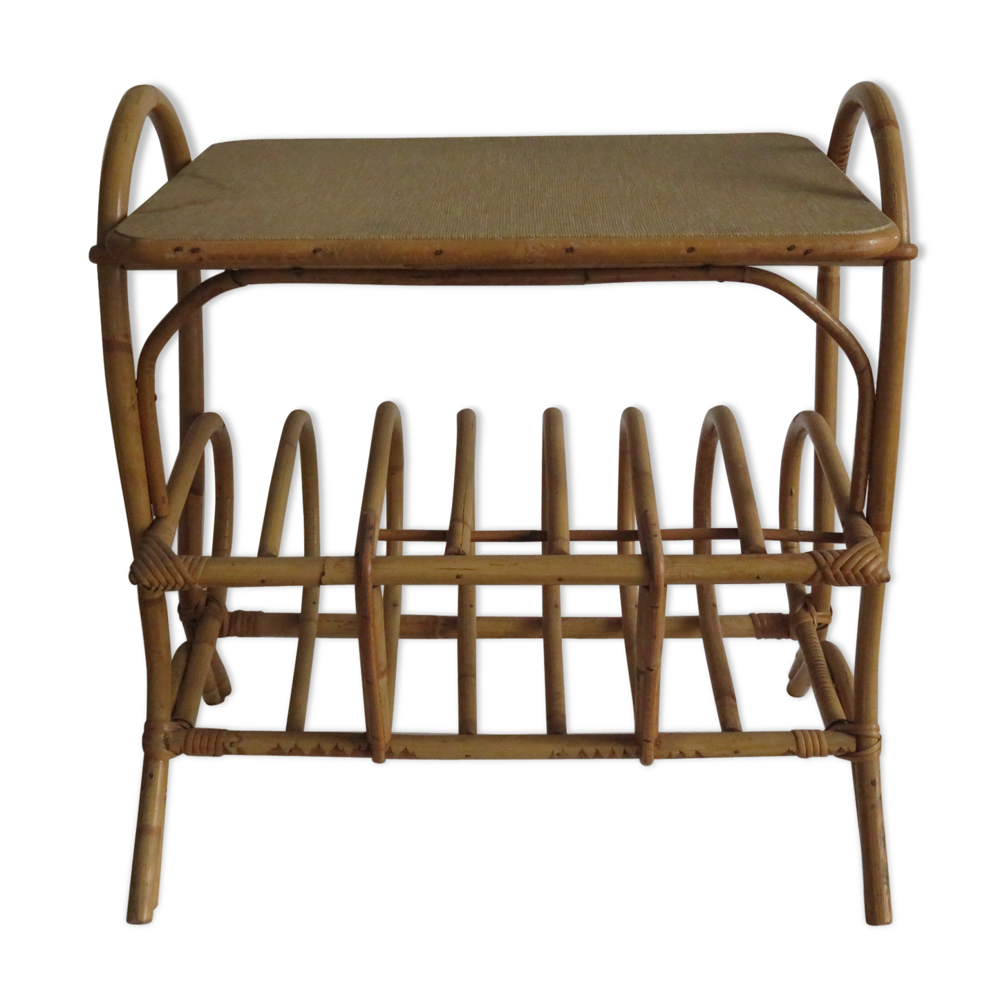 Bedside table and magazine rack wicker