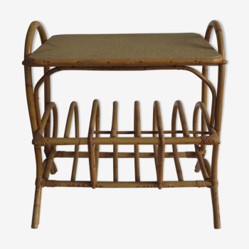 Bedside table and magazine rack wicker