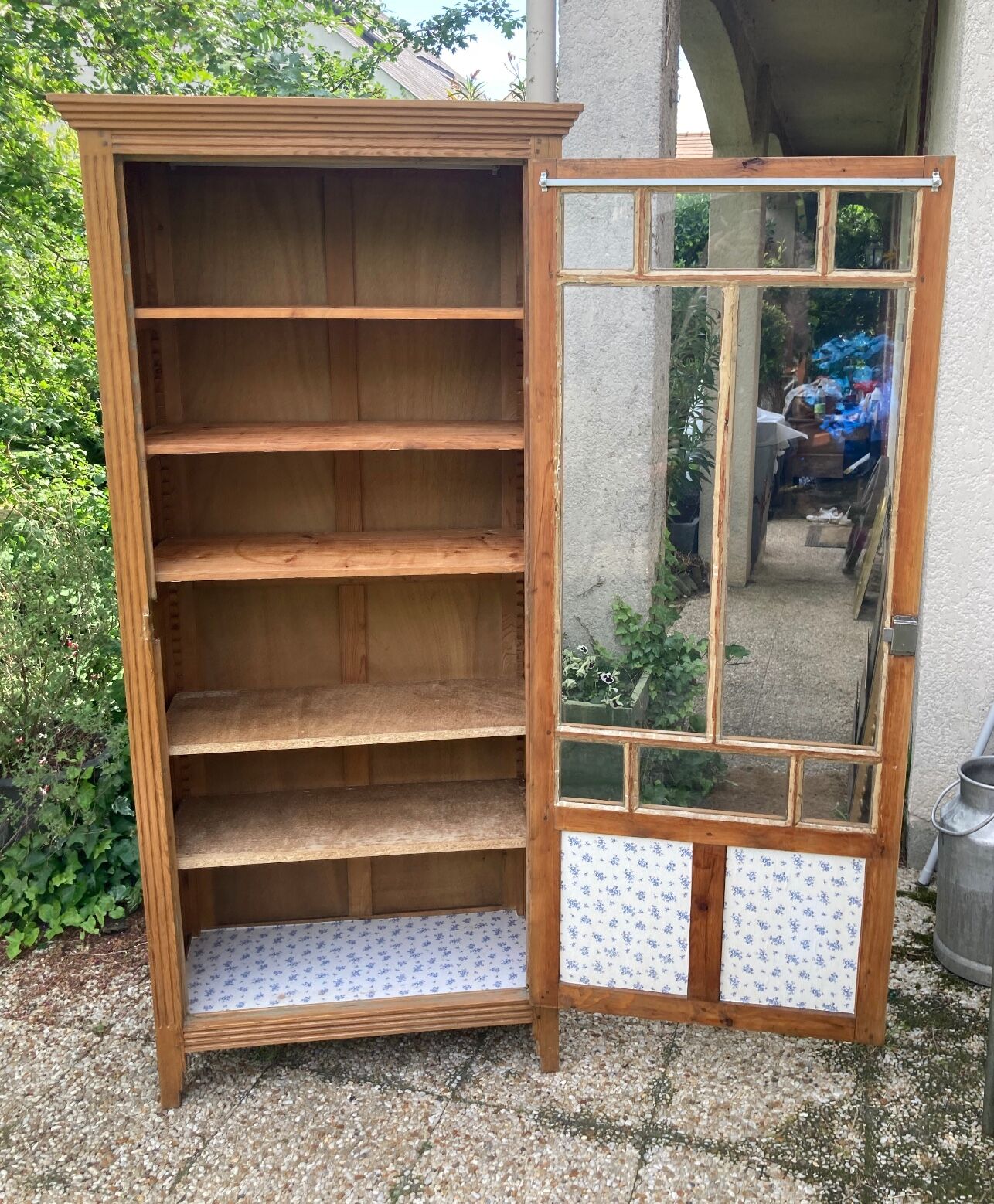 Vintage glazed Parisian wardrobe