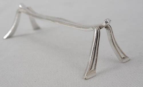 Christofle Printania model, Art Nouveau, 12 silver-plated knife rests.