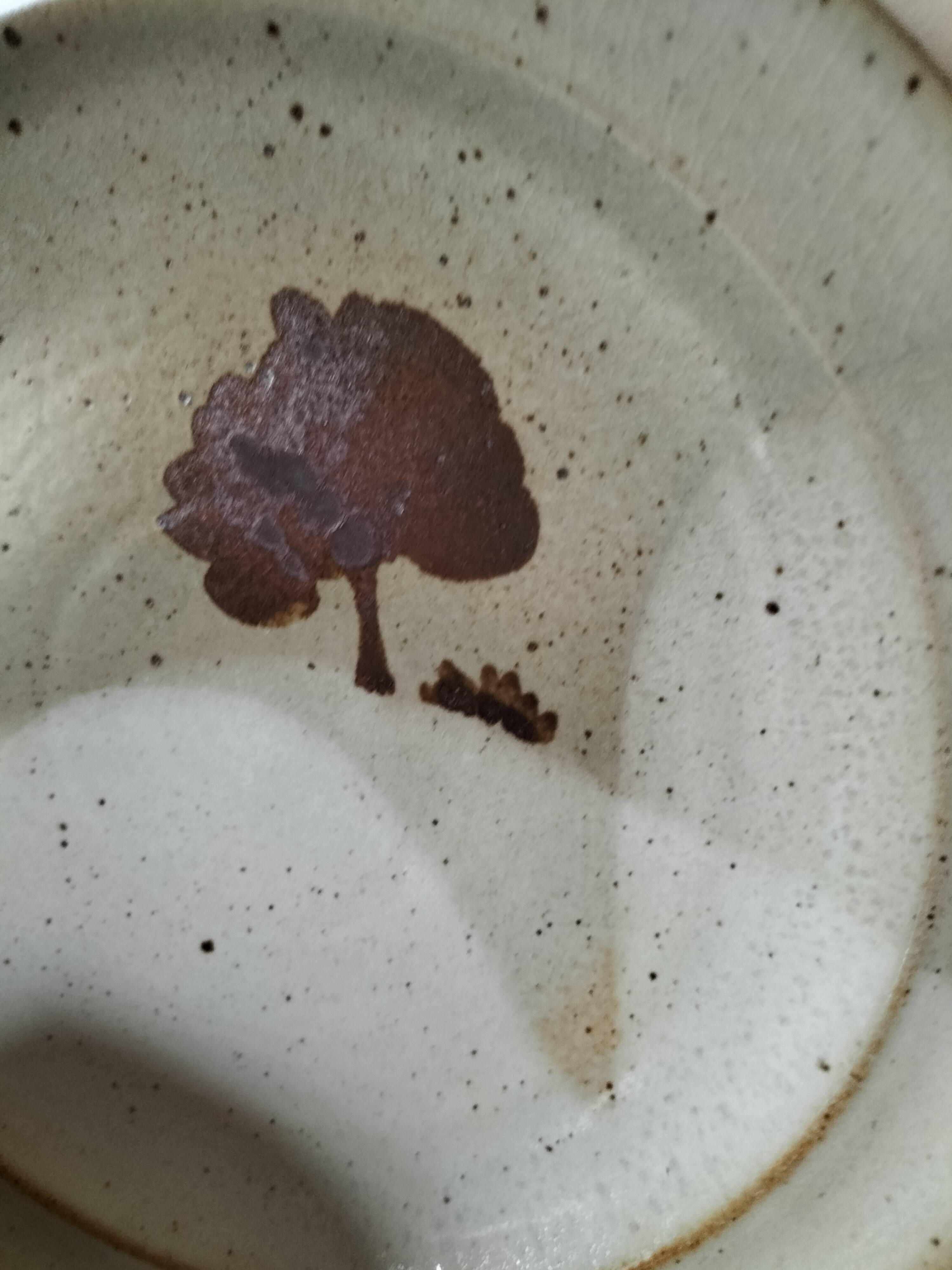 Ensemble à brunch vintage en grès du Marais, décor campagne