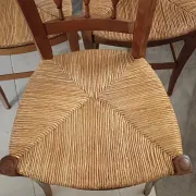 6 directoire Provençal cherry wood chairs