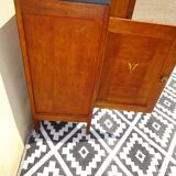Art Deco sideboard, light oak and black