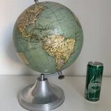Taride Vintage Aluminum Globe 1940 World Map - 37 cm