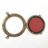 Mirror porthole brass diameter 20cm