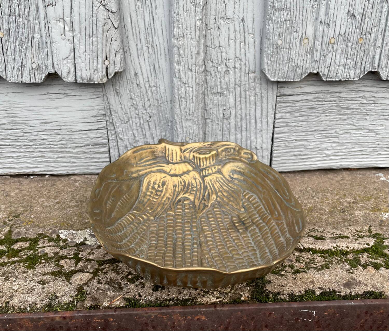 Polished brass corn cob bolt