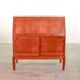 Danish Teak Writing Desk Cabinet by H.W. Klein for Bramin. Germany, 1960s