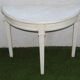 Solid painted wood console half-moon excellent condition