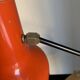 Lampe vintage 1970 bureau architecte RDA (DDR - GDR) rouge - 50 cm