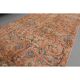 1970s Turkish Hand-Knotted Wool Cotton Orange Runner Rug 60x293