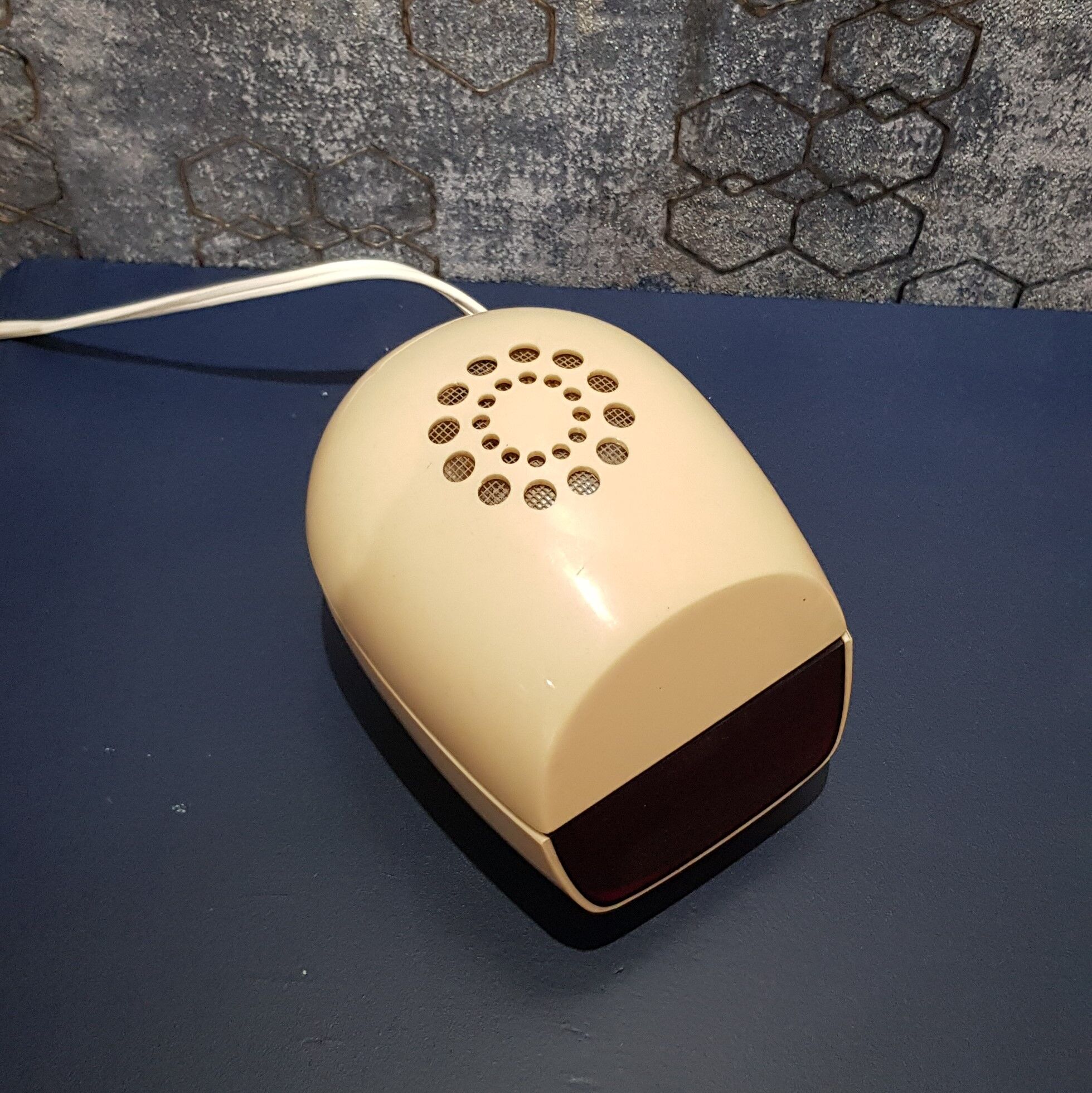 Space Age-style alarm clock lamp