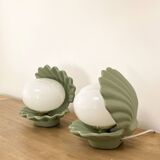 Ceramic shell lamp from the 70s/80s.