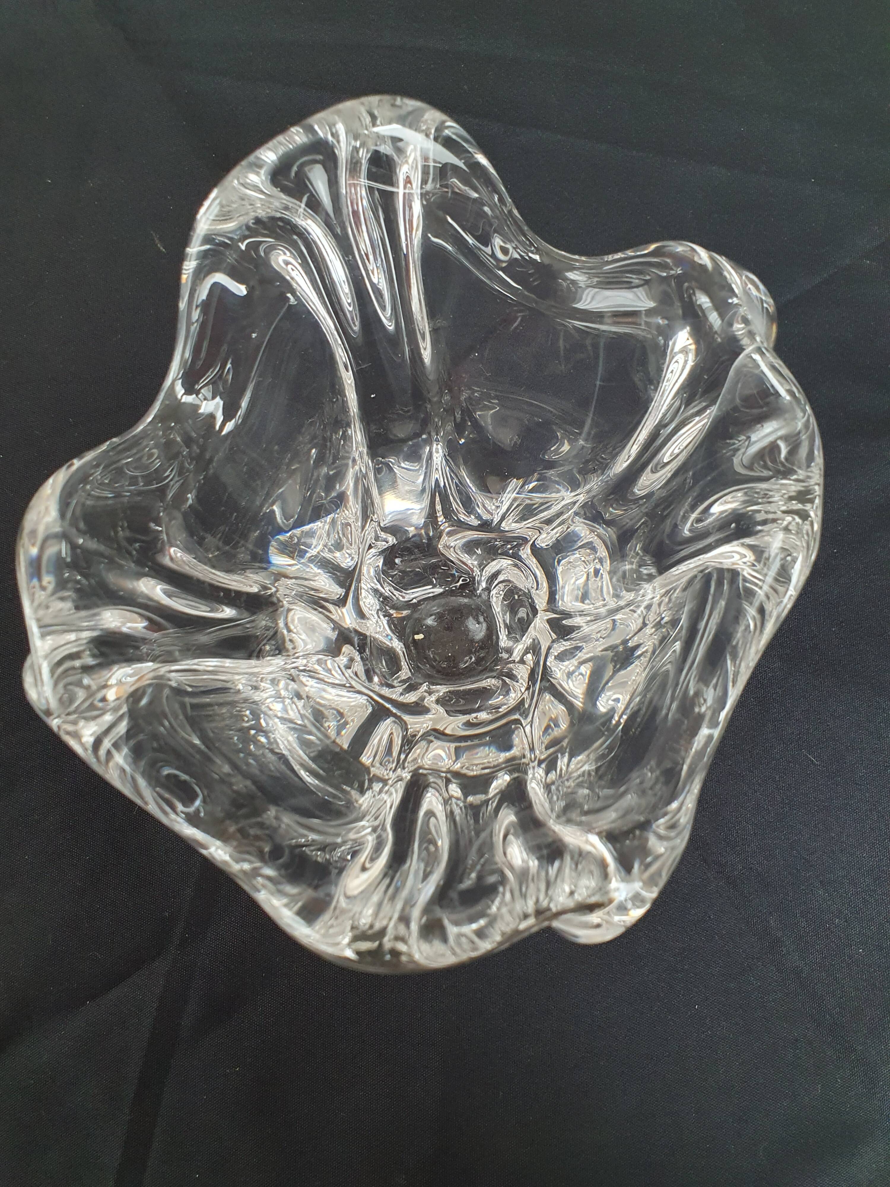 Large crystal vases.