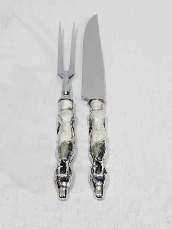 Couverts de service à découper chevreuil