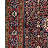 Traditional persian rug antique blue red handwoven wool carpet area rug- 145x202cm