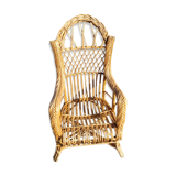 Vintage rattan armchair
