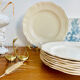 Sarreguemines plates, Digoin model, off-white color