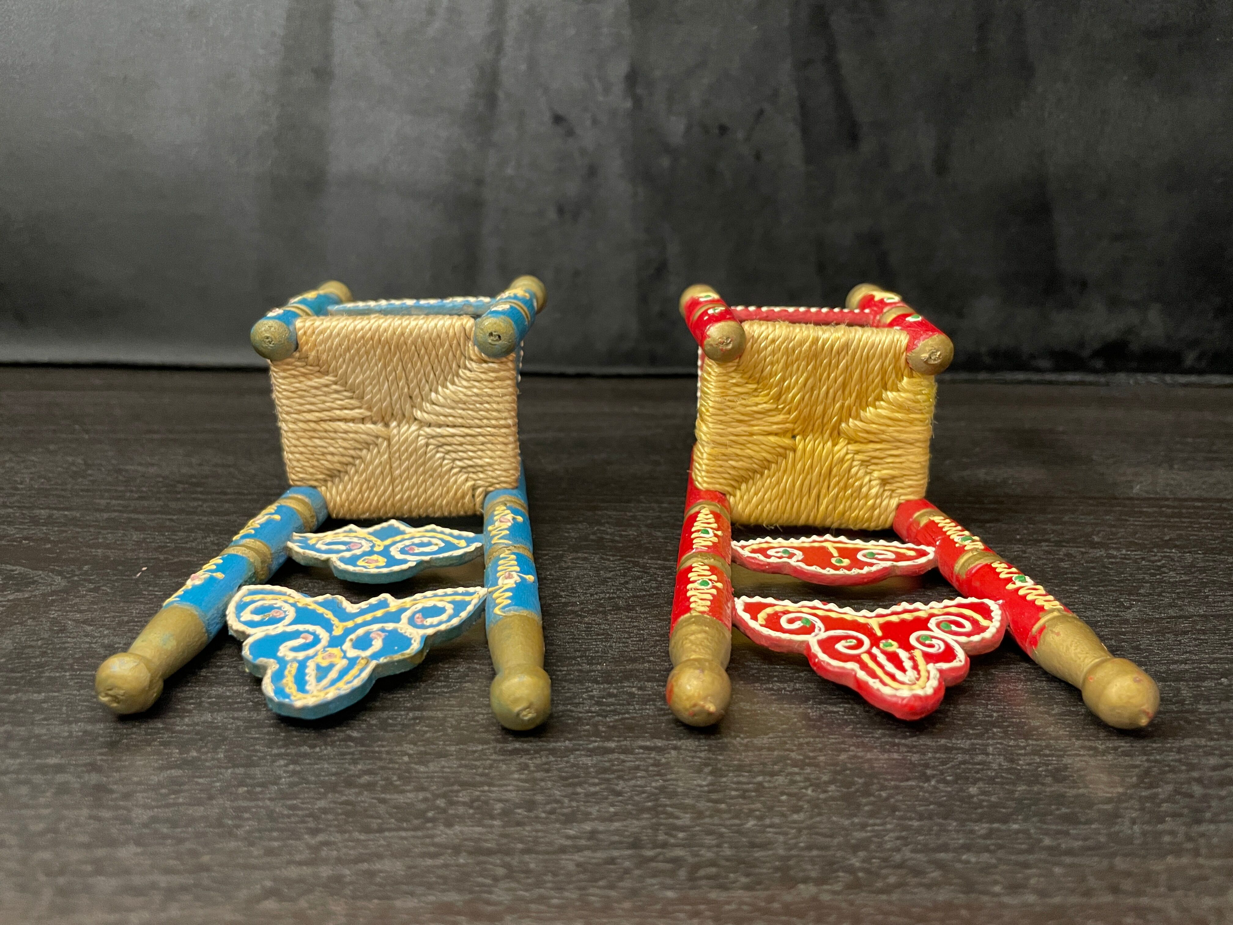 Pair of wooden chairs