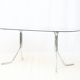 Dining table with tubular chrome base, 1970s