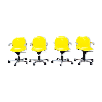 Cadsana office chairs by Pier Luigi Gianfranchi for ICF, Italy, 1970s