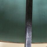 Three-light bouillotte lamp in gold metal, desk lamp.