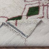 Handmade wool Berber rug 260 X 150 CM